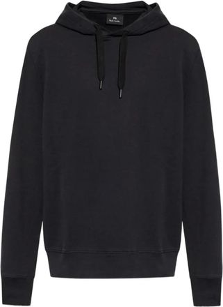 Paul Smith Hoodies & sweatvesten, Heren, Zwart, S, Katoen, Zwarte Katoenen Hoodie met Logo