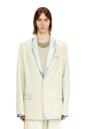 Diesel Blazer in fluid X-Ray bleach denim - Denim Jackets - Man - Blue