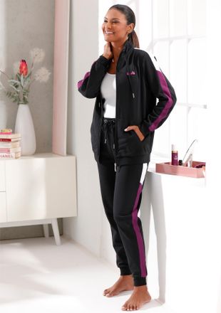 Feel Good Langjacke FEEL GOOD, Damen, Gr. 36/38, schwarz, 60% Baumwolle, 40% Polyester, unifarben, Jacken Langjacke