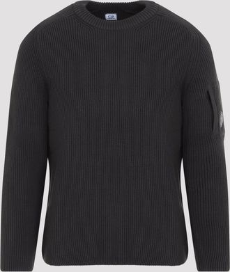 C.P. Company Cp Company volledig geribde ronde hals
