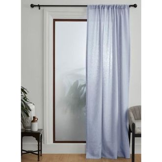 Solino Home Linen Curtain with Light Filtering Rod Pocket for Living Room, Bedroom in Chambray Blue at Nordstrom, Size Xx-Small