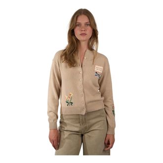 Max Mara Dames, Truien, Beige, Maat: L Katoen