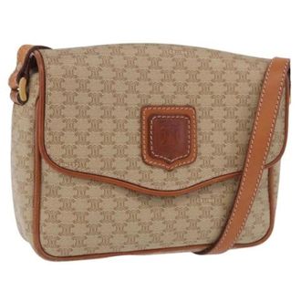 Celine unisex, Pre-owned, Beige, Maat: ONE Size Leer