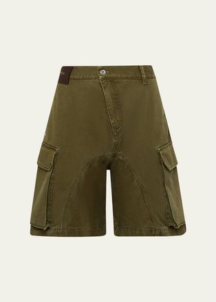 J.W.Anderson Mens Twisted Cargo Shorts