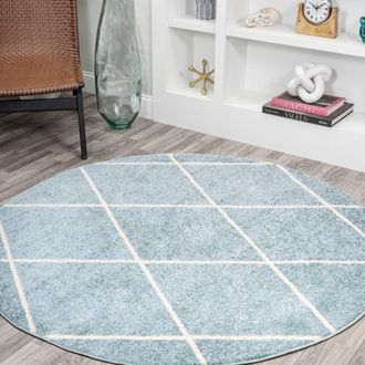 Jonathan Y Designs Cole Minimalist Diamond Trellis Area Rug