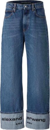 Alexander Wang Jeans con logo - Blu