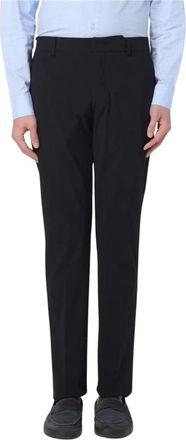 Pantaloni Torino Suit Trousers, male, Black, S, Slim-Fit Belted Trousers