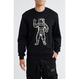 Billionaire Boys Club BB Astronaut Embroidered Cotton Crewneck Sweatshirt in Black at Nordstrom Rack, Size Xx-Large