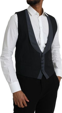 Dolce & Gabbana Virgin Wool Vest - Black