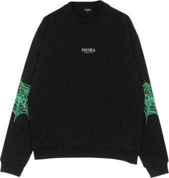 Phobia Archive Lichtgewicht Tracksuit Sweatshirt met Lange Mouwen - Heren - Sweatshirts - Zwart - L - Katoen - Hoodies & sweatvesten