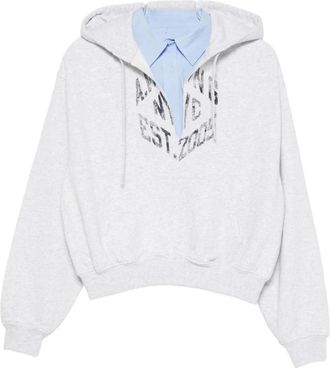 Alexander Wang Alexander Wang, Hoodies, female, Gray, Size: XS Cropped Hoodie