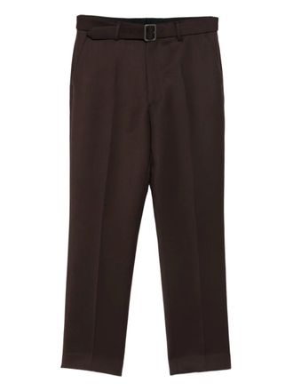 Maison Margiela belted cotton trousers - Brown