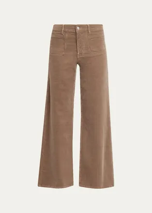 Frame Denim Le Slim Palazzo Modernist Pocket Corduroy Jeans
