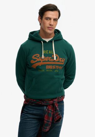 Superdry Kapuzensweatshirt SUPERDRY VL CLASSIC HOOD, Herren, Gr. XXL, varsity gr&uuml;n, angeraute Sweatware, Obermaterial: 100% Baumwolle, bedruckt, regular fit no