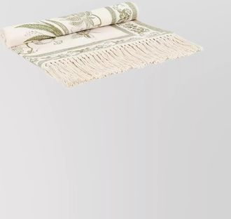 Zimmermann peacock floral print beach towel