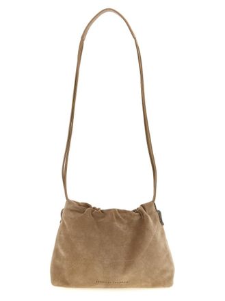Brunello Cucinelli Brown BC Duo Crossbody Bag