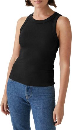 Michael Stars Gina Cotton & Modal Rib Tank in Black at Nordstrom, Size X-Small