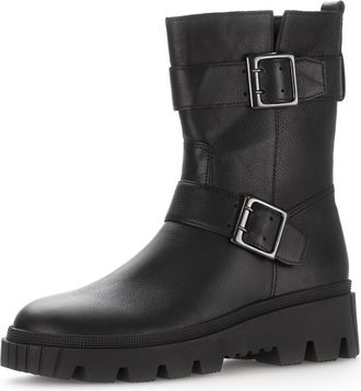 Gabor Womens biker boots, womens ankle boots, best fitting, Black 77, 8-8.5 UK