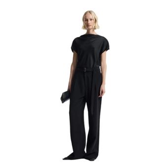 One & Other Dames, Broeken, Zwart, Maat: XS Leer