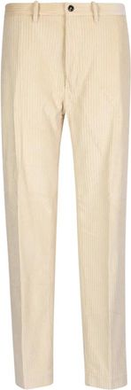 Nine In The Morning Witte Katoenen Broek Minimalistische Stijl - Heren - Chinos - Beige - L - Katoen - Broeken