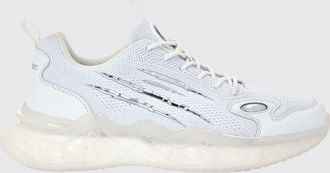 Plein Sport Sneakers low top in mesh tecnico con doppio tirante e logo