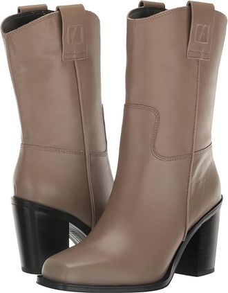 Franco Sarto Valor I8161L1020 Boots Womens Gray Leather Mid-Calf JOBB136
