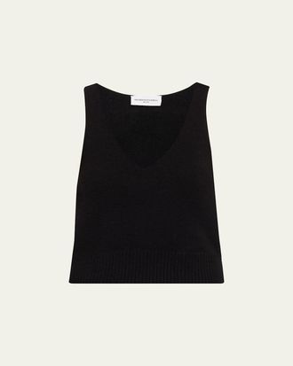 Brandon Maxwell Reese V-Neck Tank Top