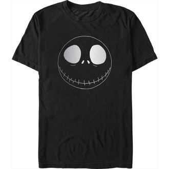 The Nightmare Before Christmas Mens The Nightmare Before Christmas Minimalist Jack Face Graphic T-Shirt in Black at Nordstrom, Size Xxx-Large