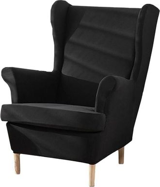 OEM Juego De 2 Fundas El&aacute;sticas Para Sill&oacute;n De Respaldo Alto Con Reposabrazos, Color Liso, Con Laterales En El Respaldo Y El&aacute;stico En La Parte Inferior. I