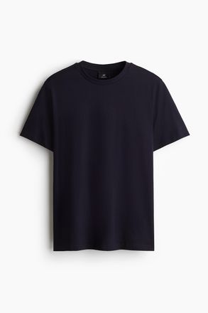H&M T-Shirt in Regular Fit - Marineblau