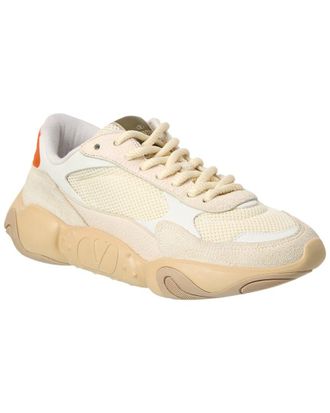 Valentino Vlogo Mesh & Leather Sneaker