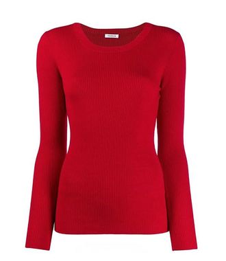 P.A.R.O.S.H. Wool Slim-fit Ribbed Open Back Jumper Size XS