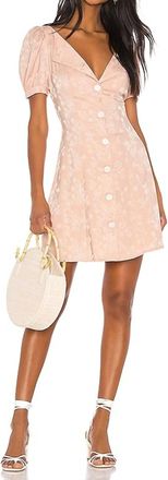 LPA Womens Brand Natalie Button Down Dress In Pink