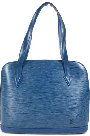 Louis Vuitton Blue Toledo Blue Epi Leather Shoulder Bag Tote Bag (Pre-Owned)