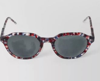 Thom Browne sunglasses round frame tortoiseshell pattern dark lenses