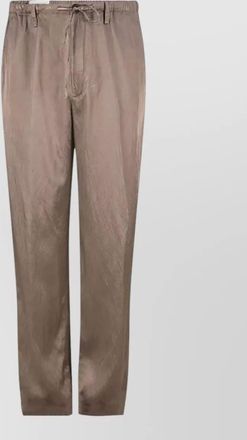 Dries Van Noten viscose trousers straight leg buttoned pocket