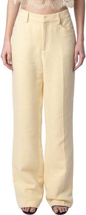 Zadig&Voltaire Pistol Linen-Blend Lurex Pant