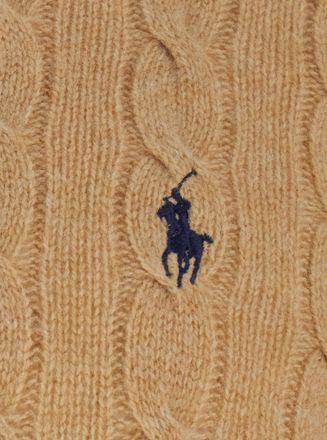 Polo Ralph Lauren Mens Crew Neck Sweater, Beige Wool Tops Top
