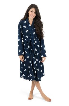 Leveret Womens Fleece Robe in Polar Bear at Nordstrom, Size X-Large