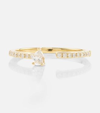 Persée Persée Héra 18kt gold ring with diamonds