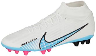 Nike Mens Zoom Mercurial Superfly 9 Academy Ag Sneaker, White Baltic Blue Pink Blast, 9.5 UK
