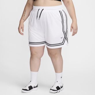 Nike Womens Crossover Dri-FIT 7 Basketball Shorts (Plus Size) in White | FQ4546-100