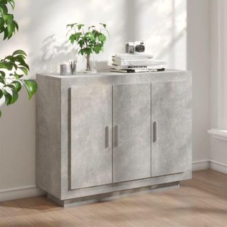 vidaXL Credenza Grigio Cemento 92x35x75 cm in Legno Multistrato - Vidaxl