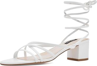Nine West Aloud Womens Sandals White : 9.5 M, Faux Leather