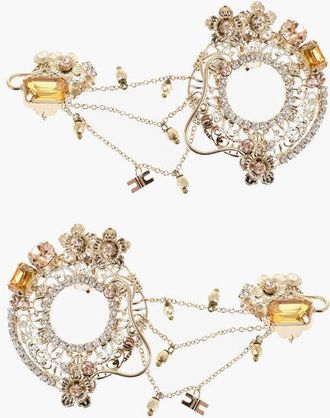 Elisabetta Franchi Leverback Drop Earrings size Unica