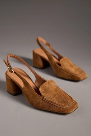 Maeve Slingback Loafer Block Heels