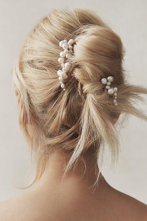 BHLDN Cluster Pearl Hair Pins, Set of 5
