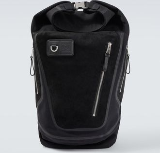 Loewe Flex canvas and suede backpack