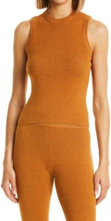 Toccin Cotton & Wool Sweater Tank in Ginger at Nordstrom Rack, Size X-Small