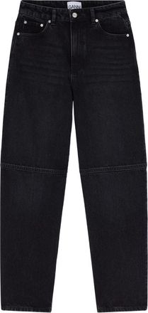 Ganni Stary Jeans - Dames - Loose Fit Jeans - Zwart - W26 - Katoen - Jeans